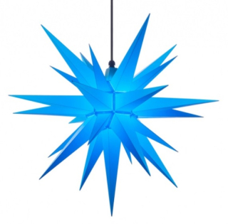 Moravská hvězda A7 modrá, plast, 68 cm